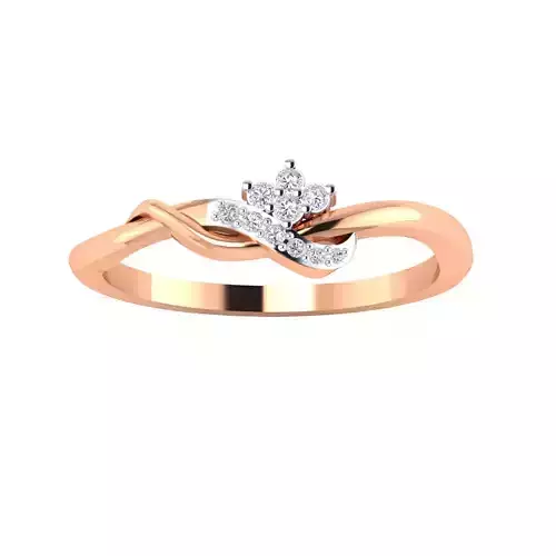 Women Wedding Engagement Ring STL OBJ FBX Renders Details