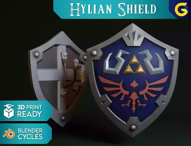 Hylian Shield - 3D PRINT READY 3D print model