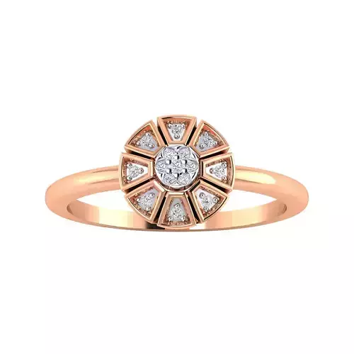 Women Flower Ring STL OBJ FBX Renders Details