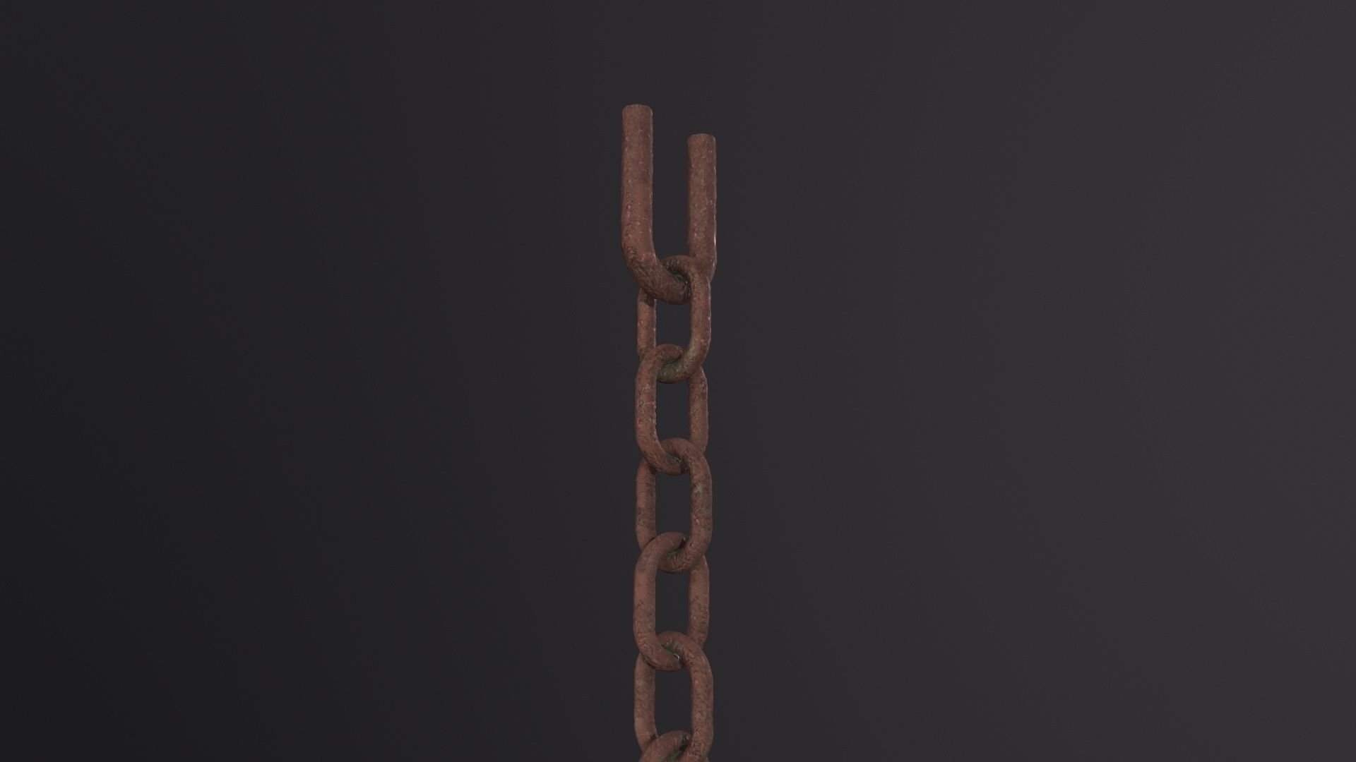Old Chain with Hook 3D Model Low-poly 3D model_3