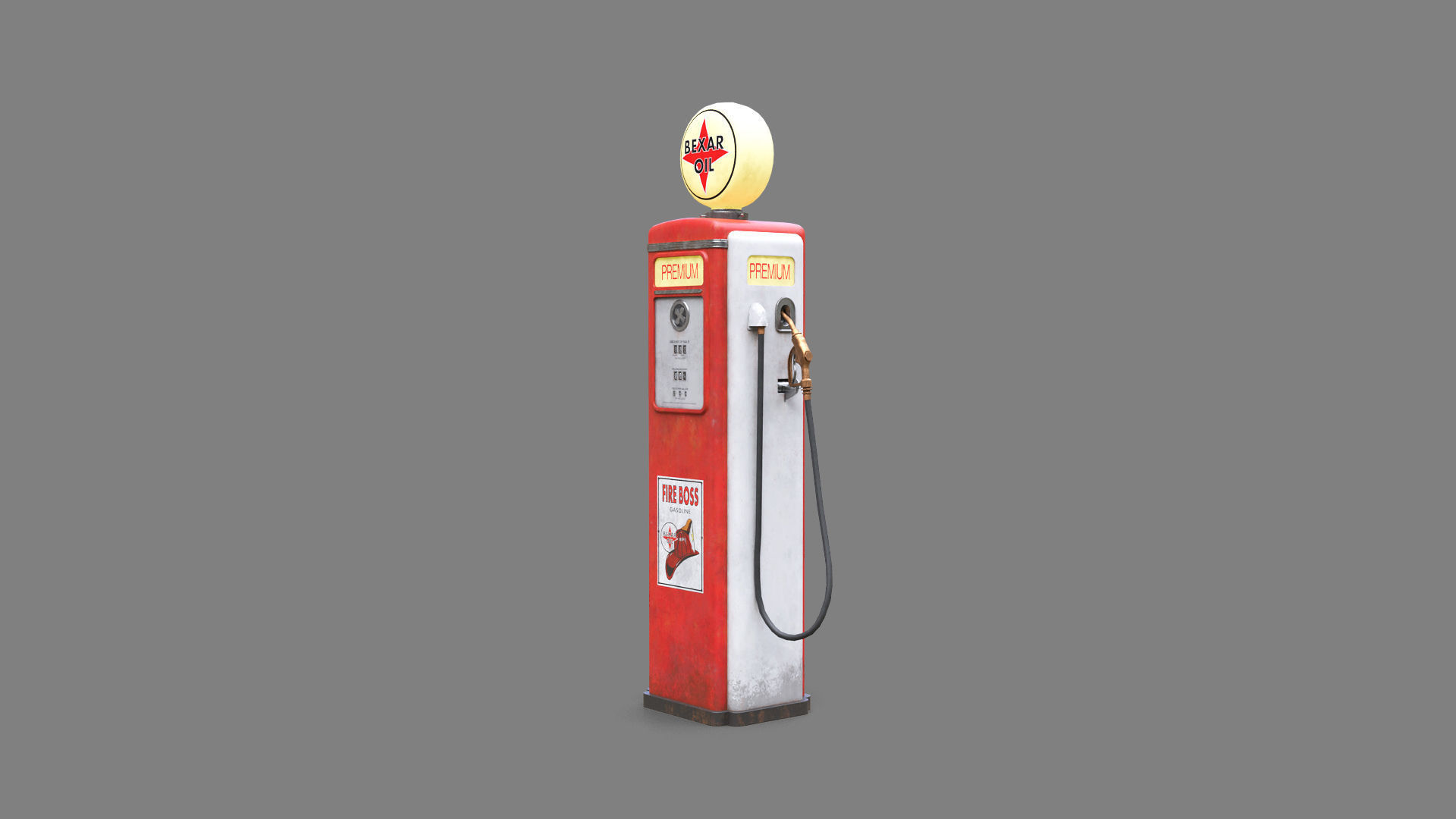Vintage Gas Pump free VR / AR / low-poly 3D model | CGTrader