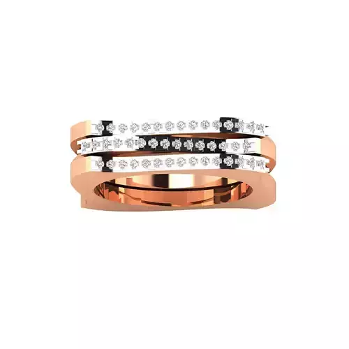 Women Wedding Engagement Ring STL OBJ FBX Renders Details