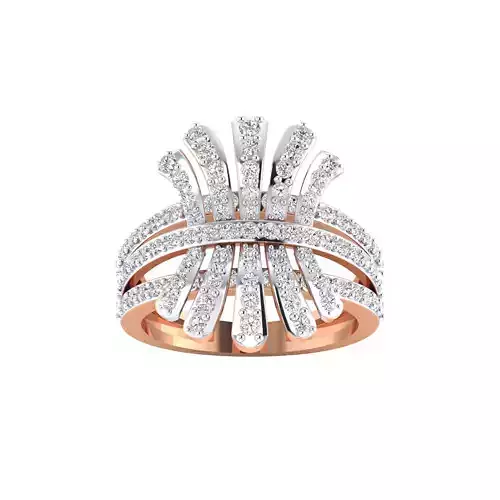  Women Heavy Ring STL OBJ FBX Renders Details