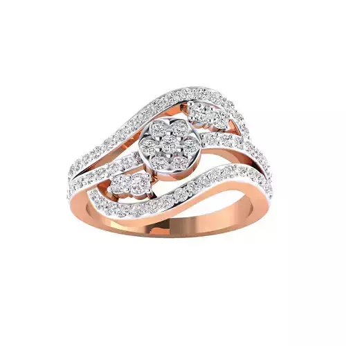  Women Heavy Ring STL OBJ FBX Renders Details