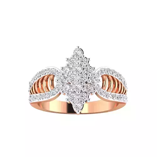  Women Heavy Ring STL OBJ FBX Renders Details