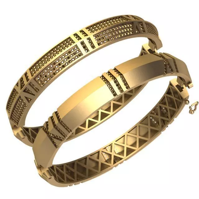 Bulgari bracelet 3D print model_0