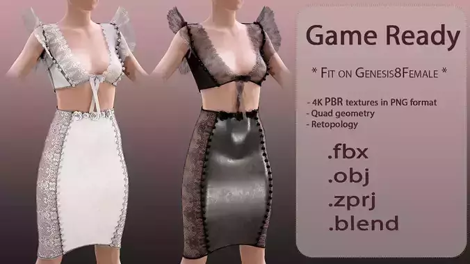 low poly -marvelous designer -obj-fbx-blender-pbr textures