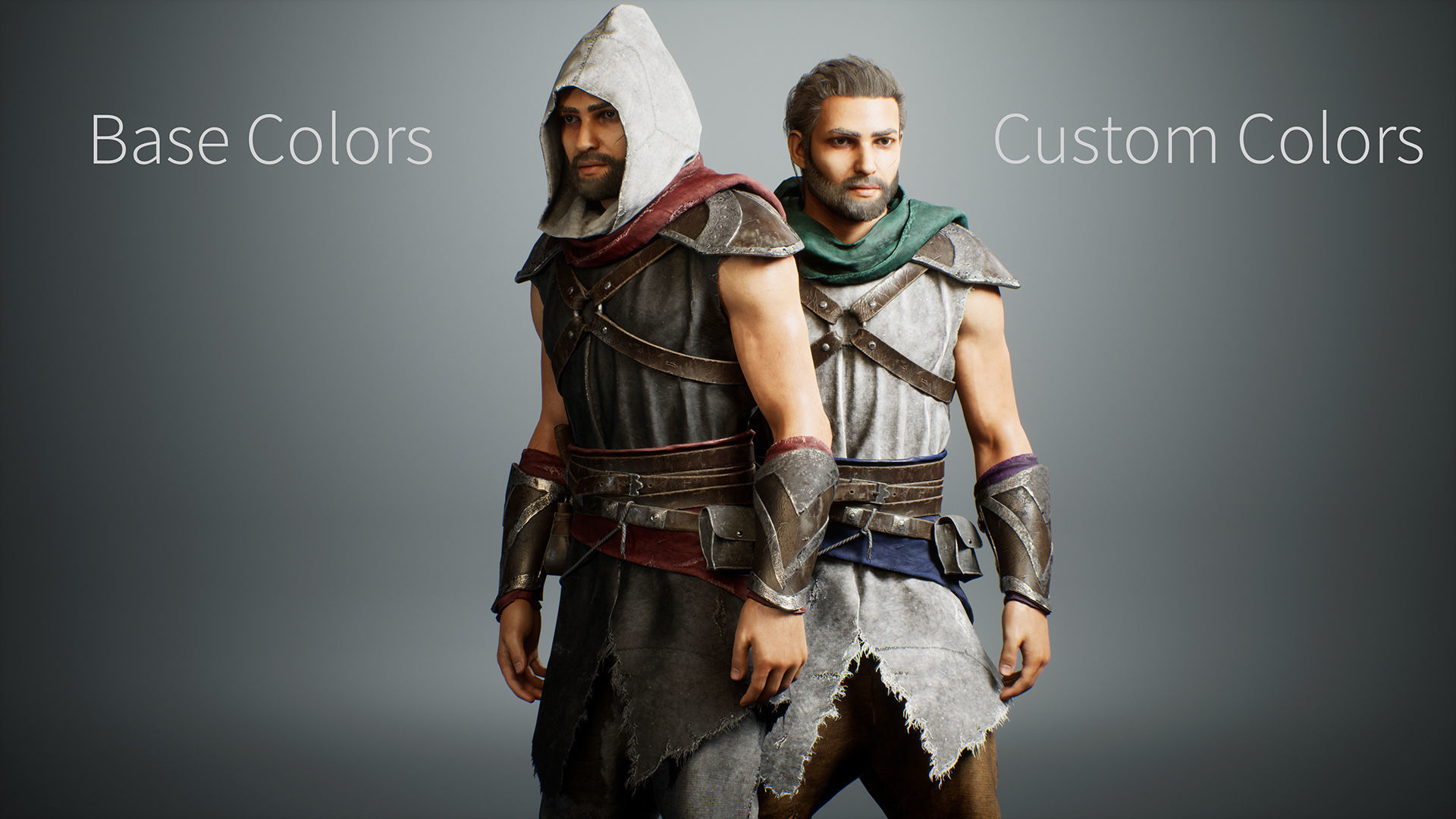 Assassin Omar Low-poly 3D model_2