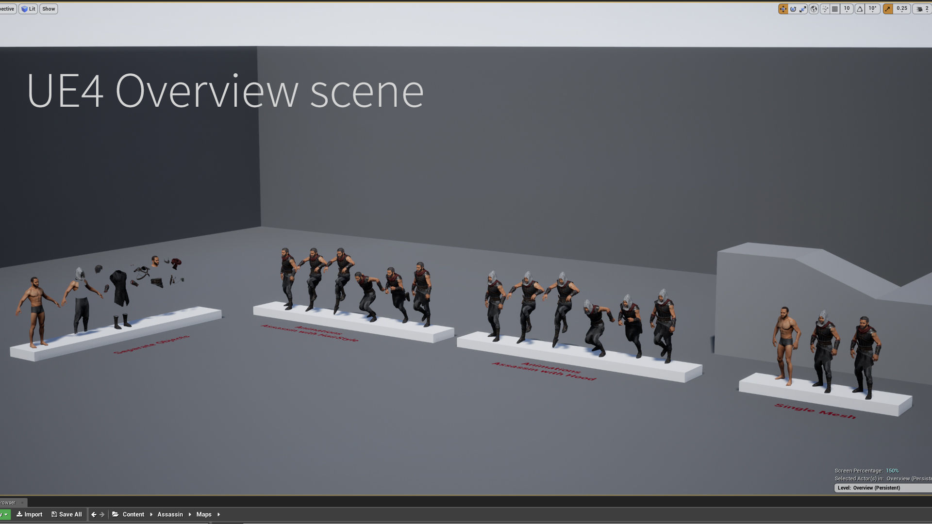 Assassin Omar Low-poly 3D model_10