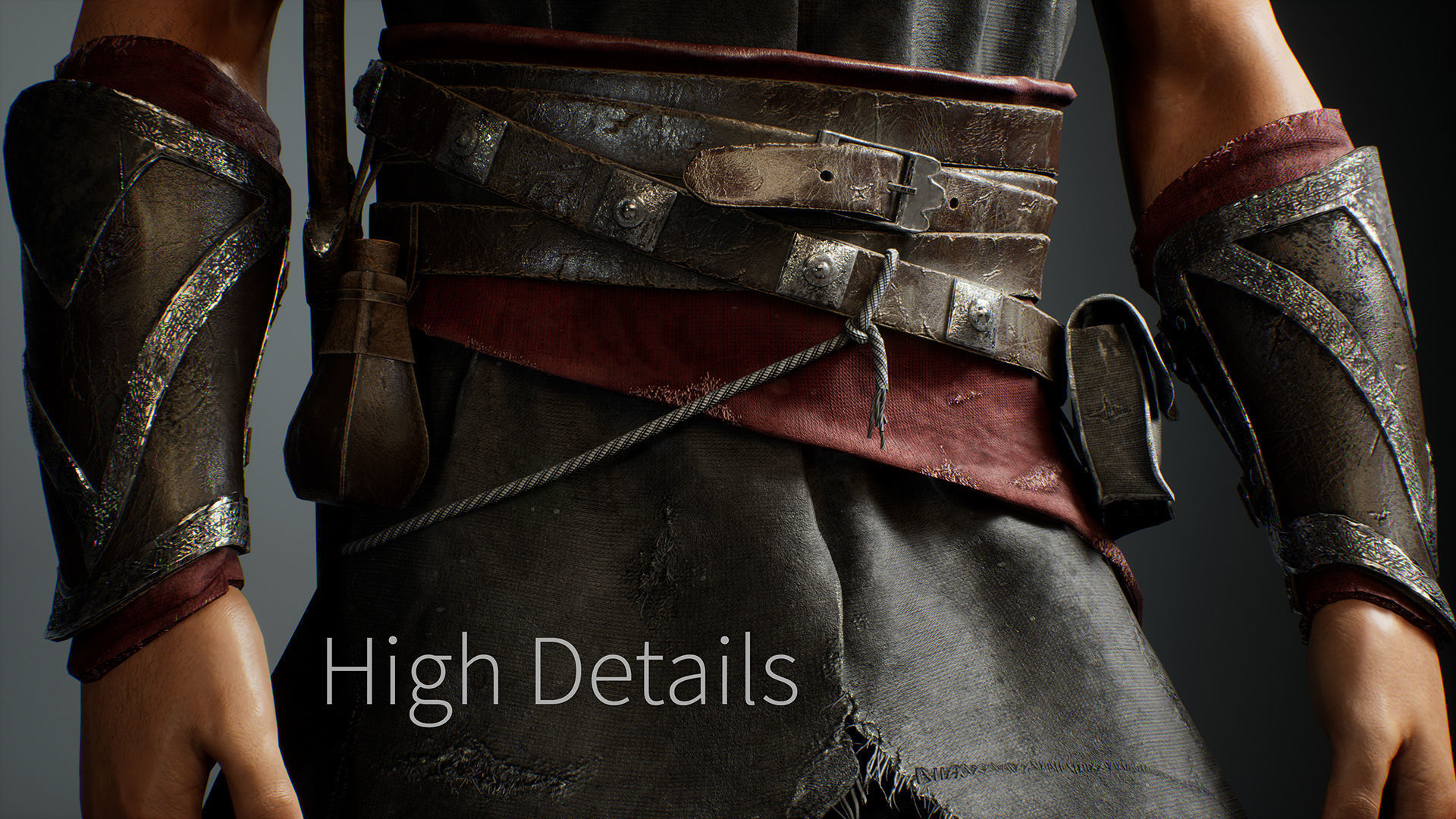 Assassin Omar Low-poly 3D model_4