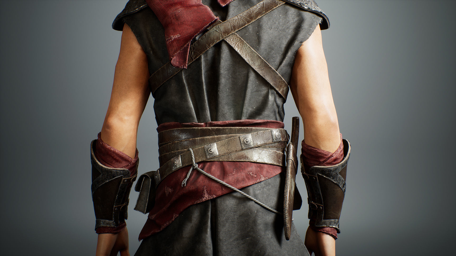 Assassin Omar Low-poly 3D model_6