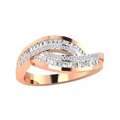 Women Wedding Engagement Ring STL OBJ FBX Renders Details