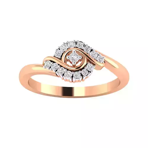 Women Wedding Engagement Ring STL OBJ FBX Renders Details