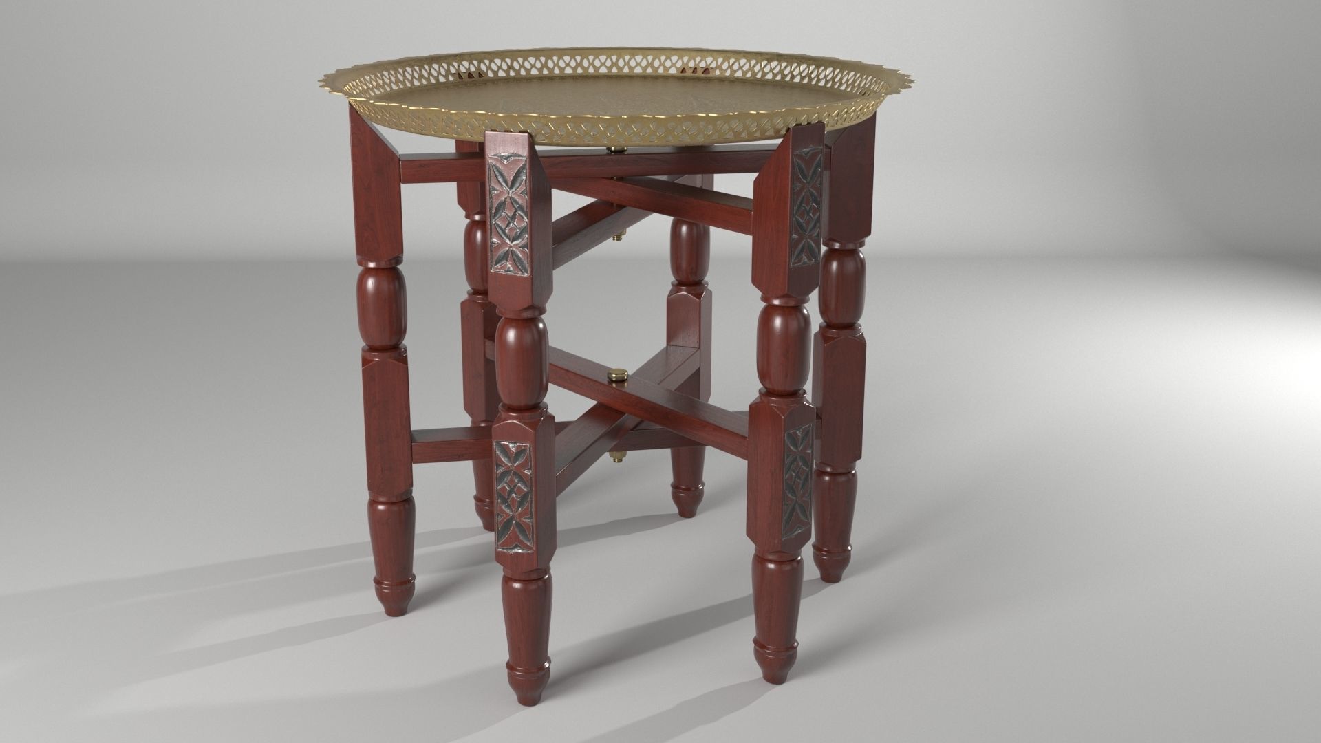 Moroccan Coffee Table 3D model_1