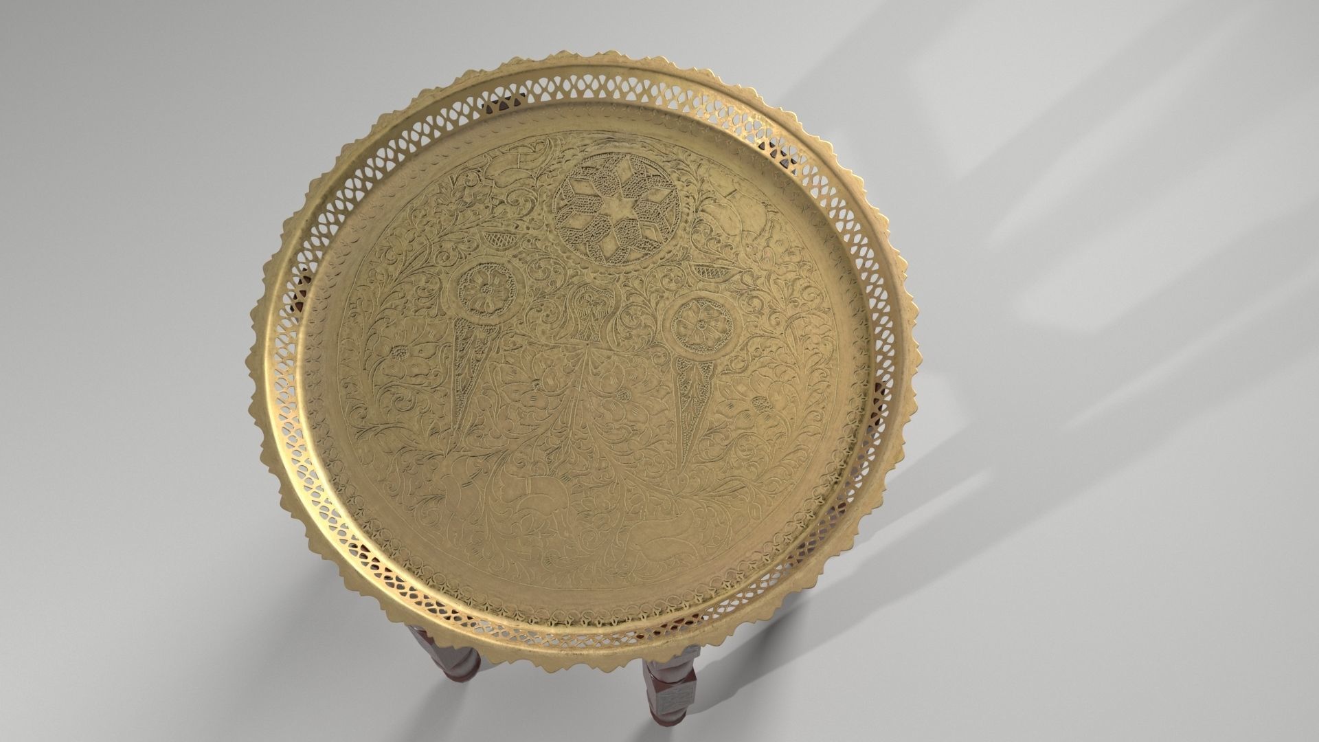 Moroccan Coffee Table 3D model_4