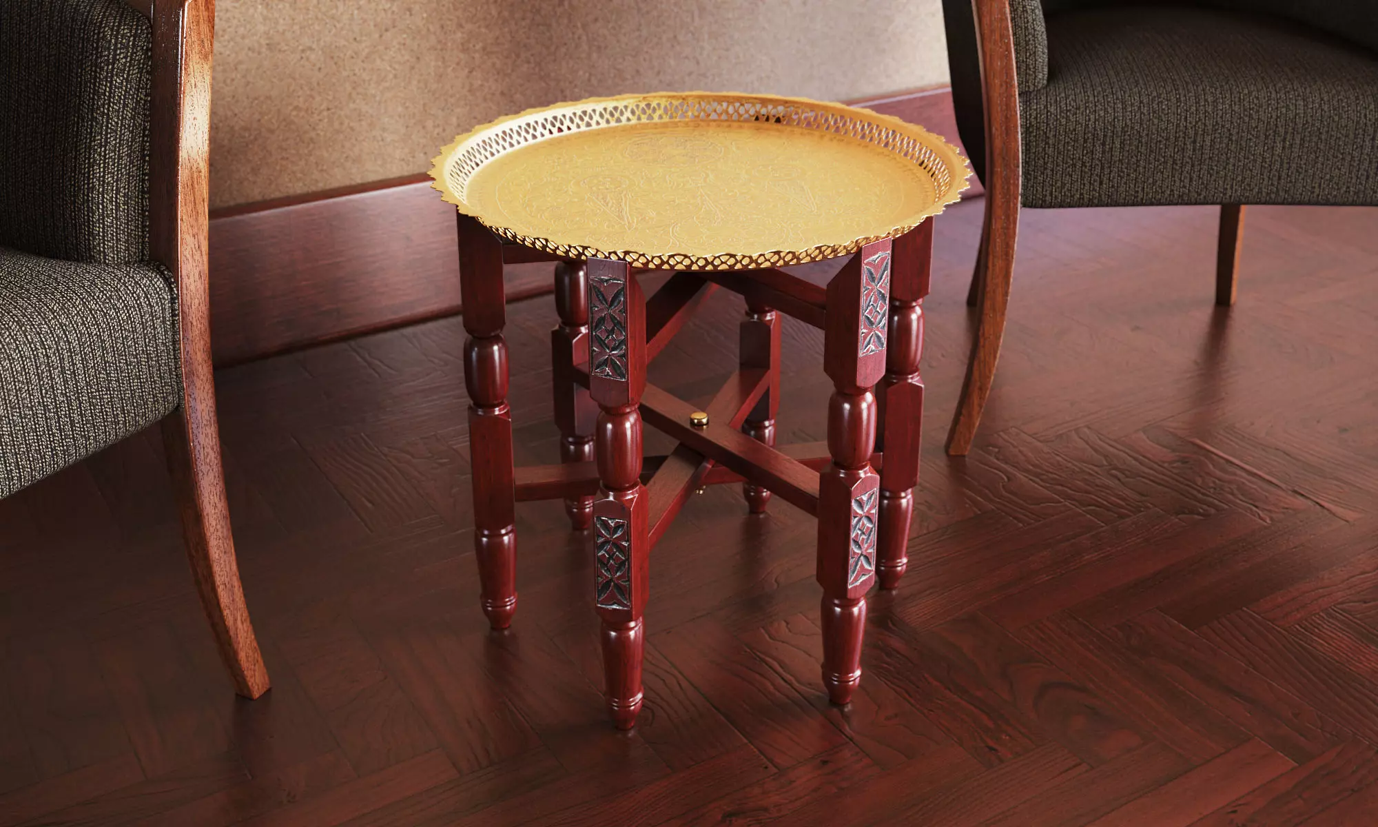 Moroccan Coffee Table 3D model_0
