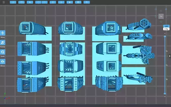 16 piece high quality rings amazing collection