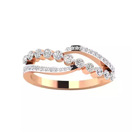 Women Wedding Engagement Ring STL OBJ FBX Renders Details