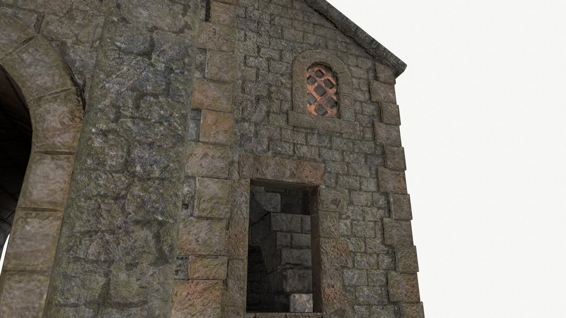 Medieval watchtower Low-poly 3D model_24