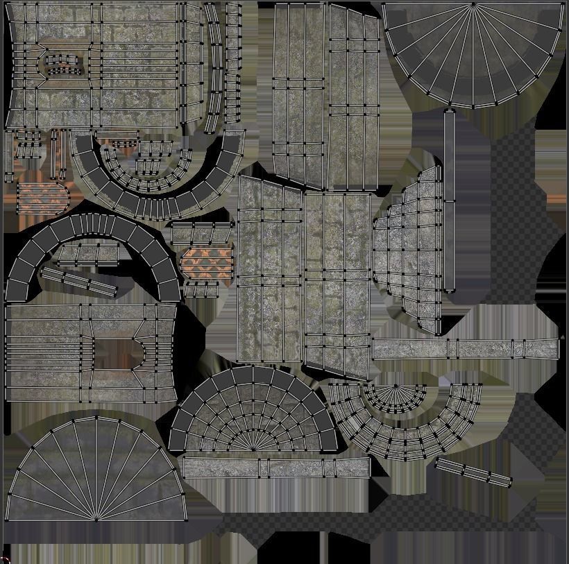 Medieval watchtower Low-poly 3D model_14