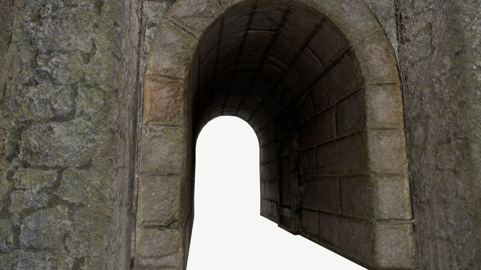 Medieval watchtower Low-poly 3D model_23