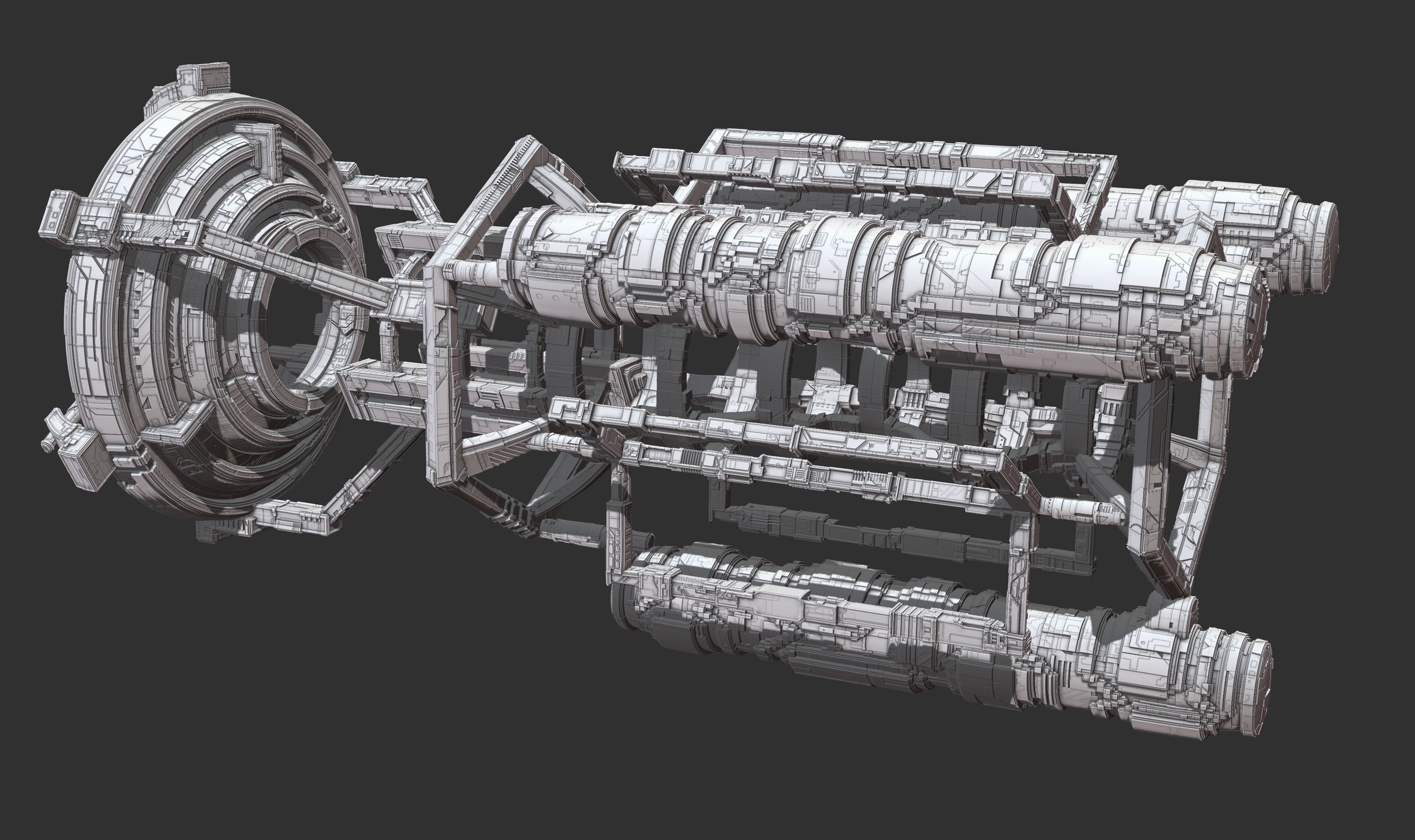 space equipment node 00199 3D model_2