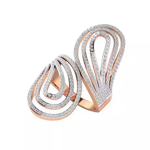  Women Heavy Ring STL OBJ FBX Renders Details