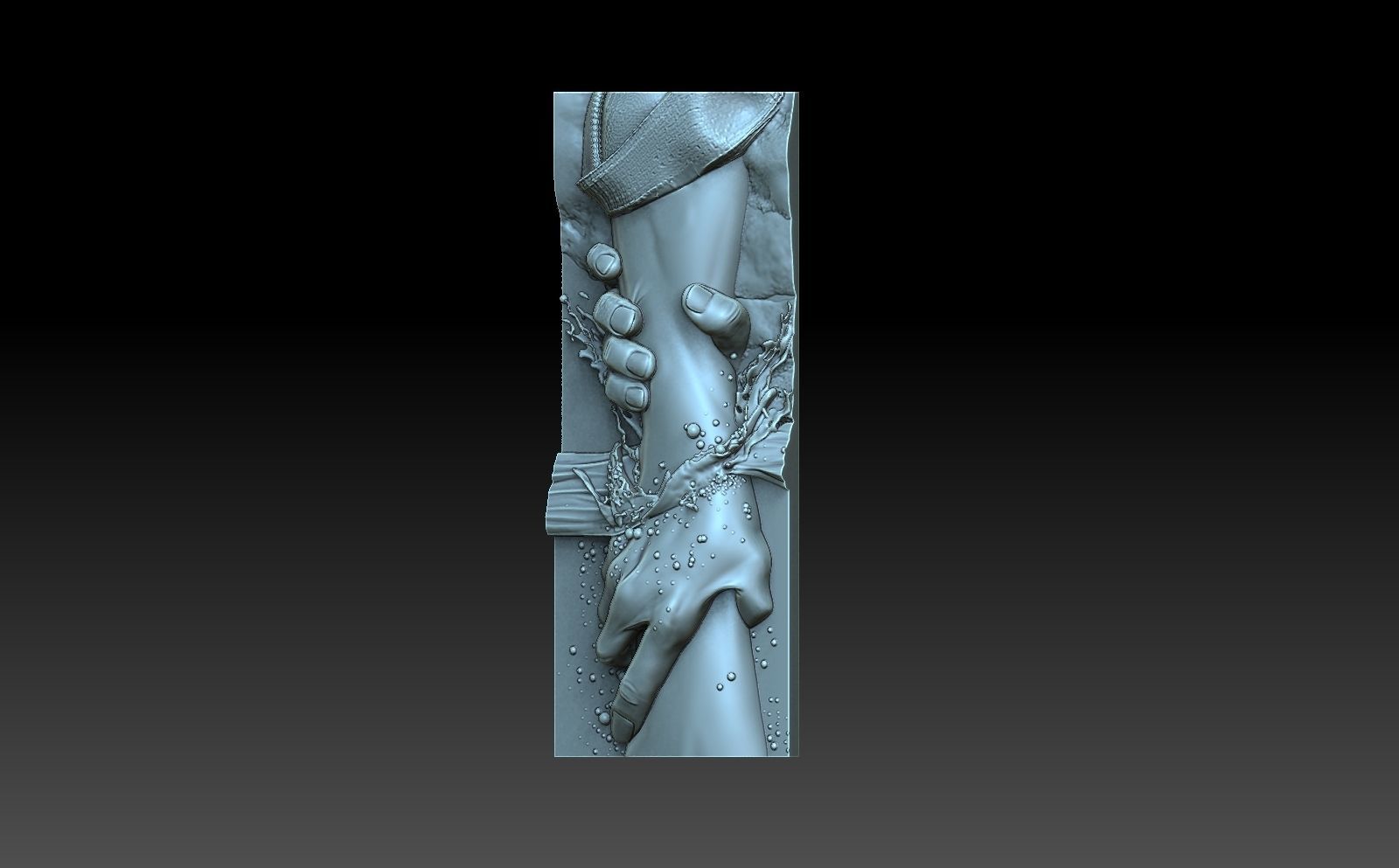 Helping hand 3D print model_1