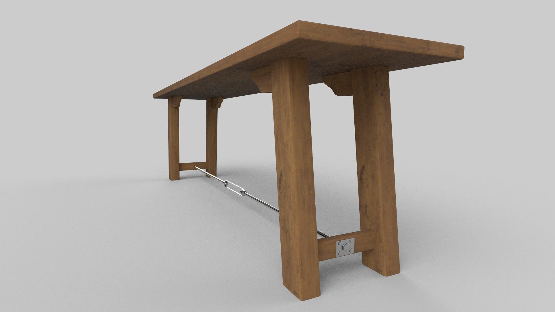table Low-poly 3D model_4