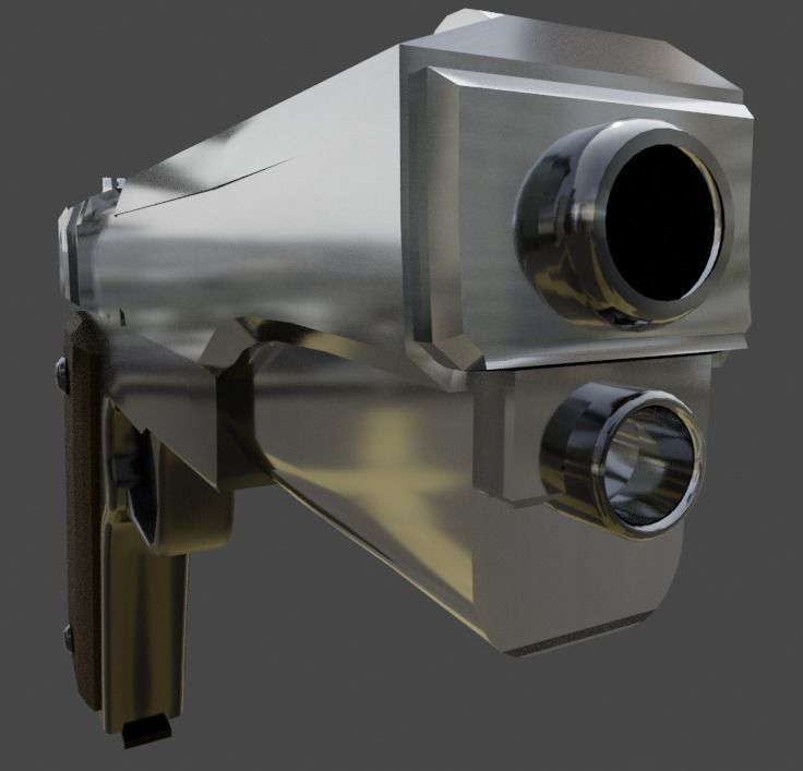  pistol 3D model_2