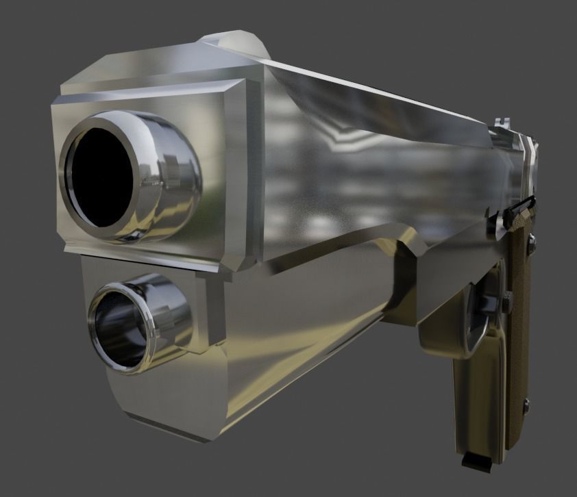  pistol 3D model_5