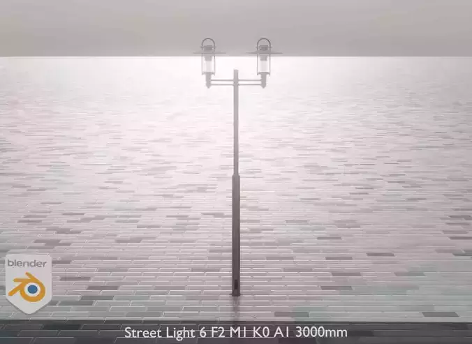Street Light 6 F2 M1 K0 A1 3000mm