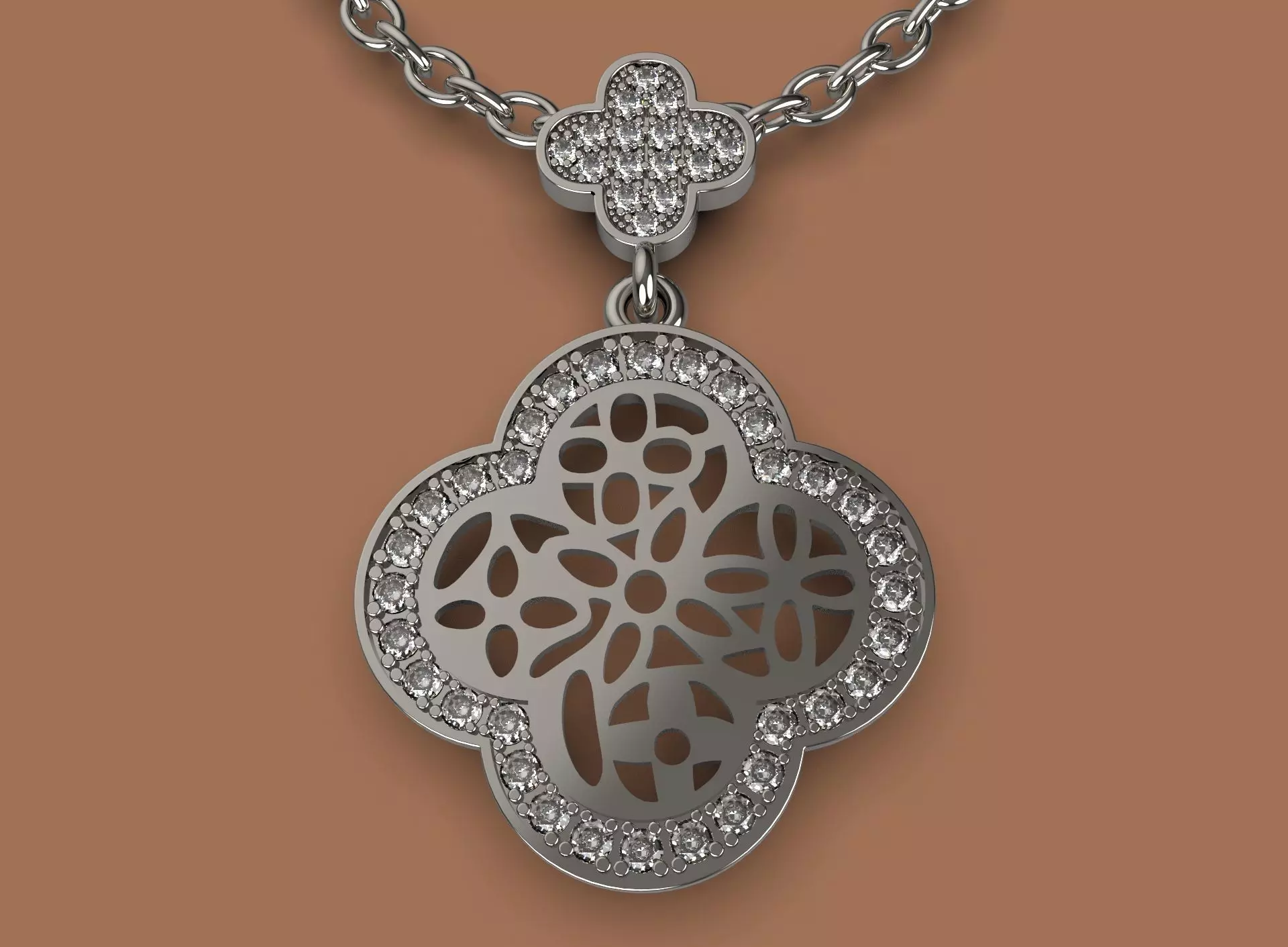 Van Cleef Pendant  3D print model_0