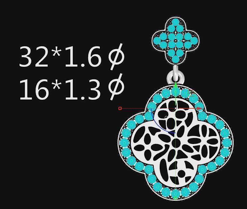 Van Cleef Pendant  3D print model_6