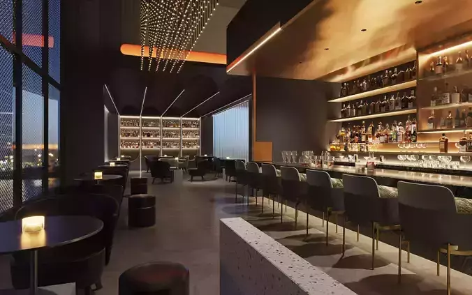 Gongyefeng bar 3D model