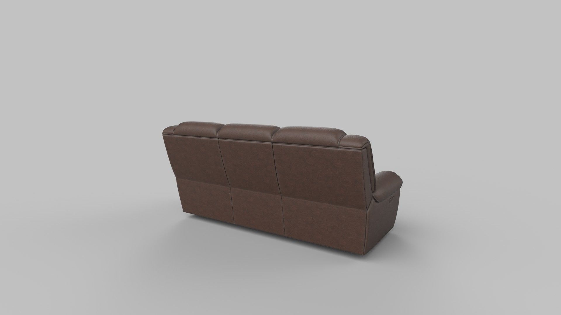 realistic sofa Low-poly 3D model_4