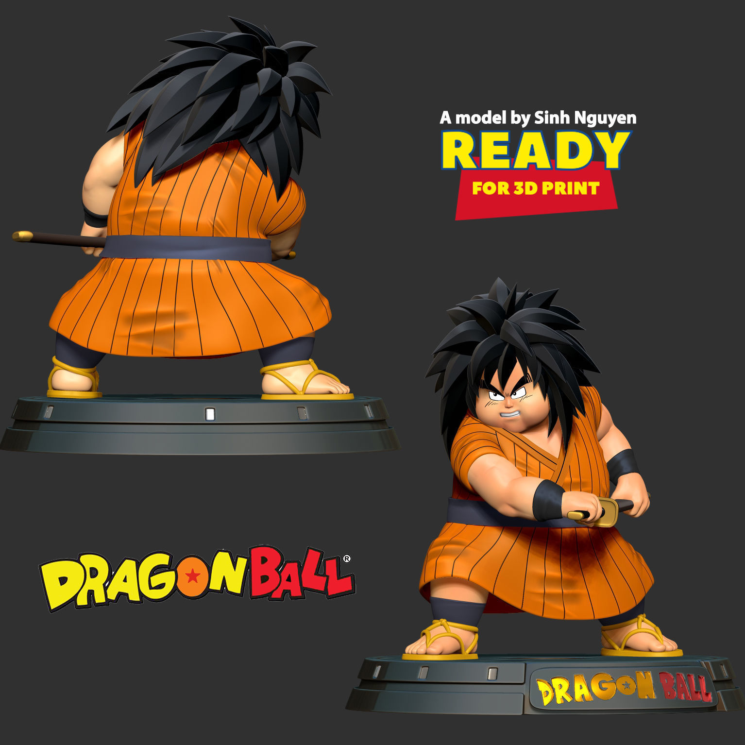 Yajirobe - Dragon Ball Fanart 3D print model_3