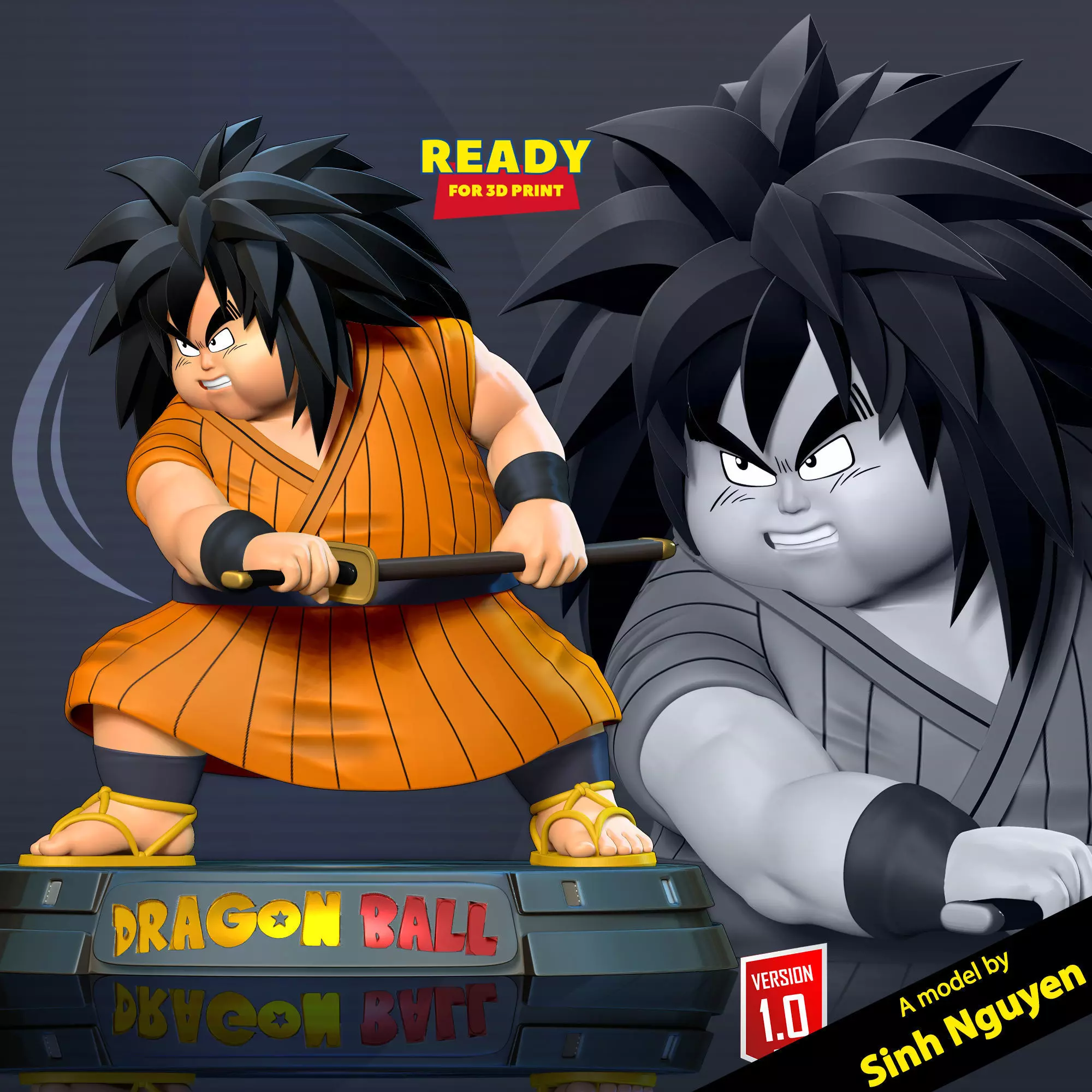 Yajirobe - Dragon Ball Fanart 3D print model_0