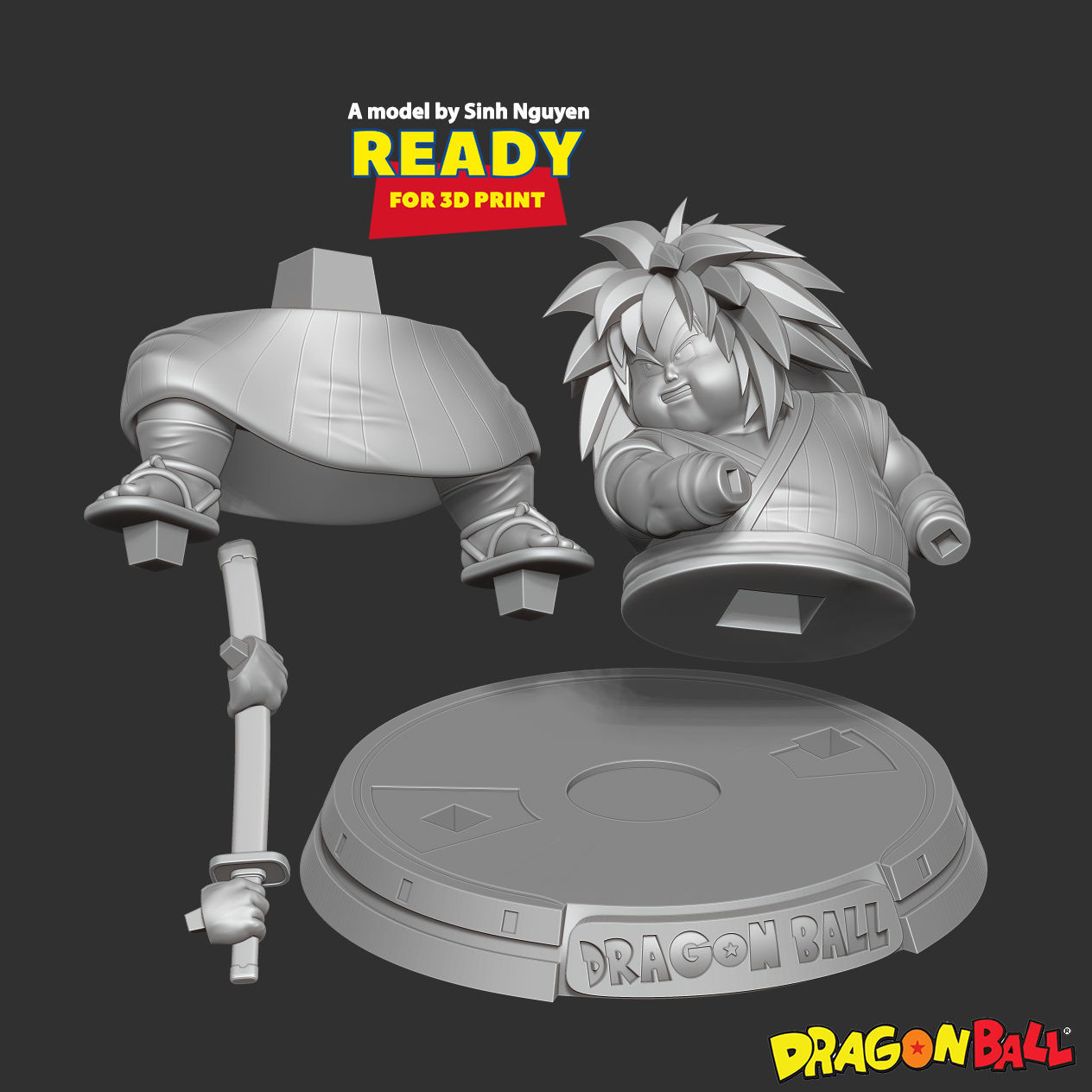 Yajirobe - Dragon Ball Fanart 3D print model_2