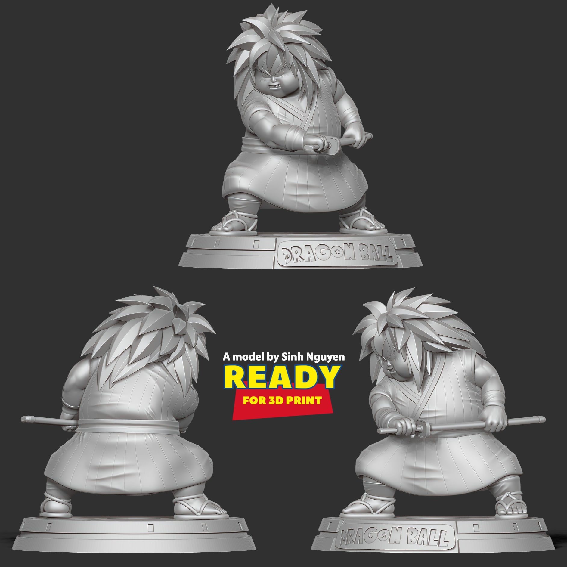 Yajirobe - Dragon Ball Fanart 3D print model_4