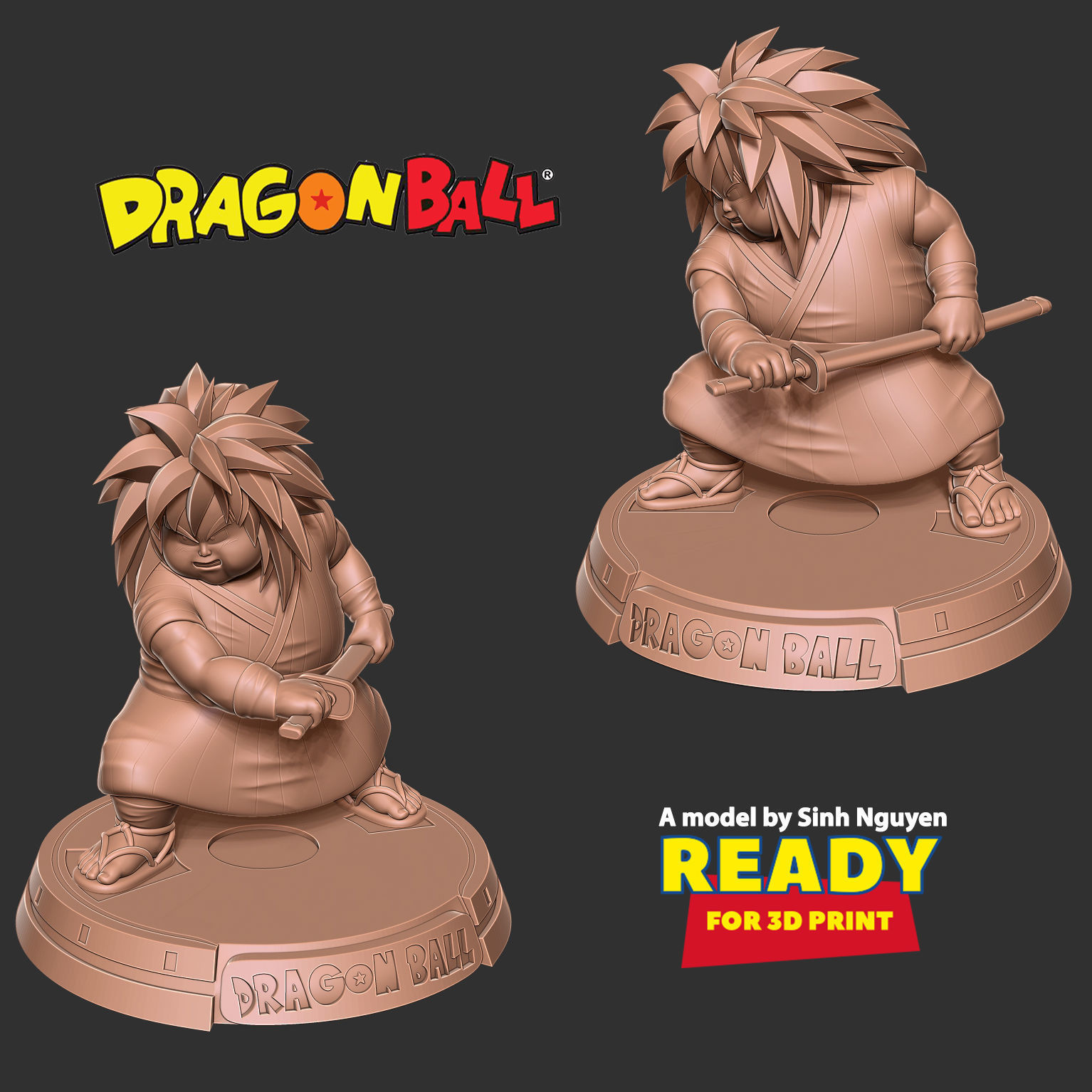 Yajirobe - Dragon Ball Fanart 3D print model_7