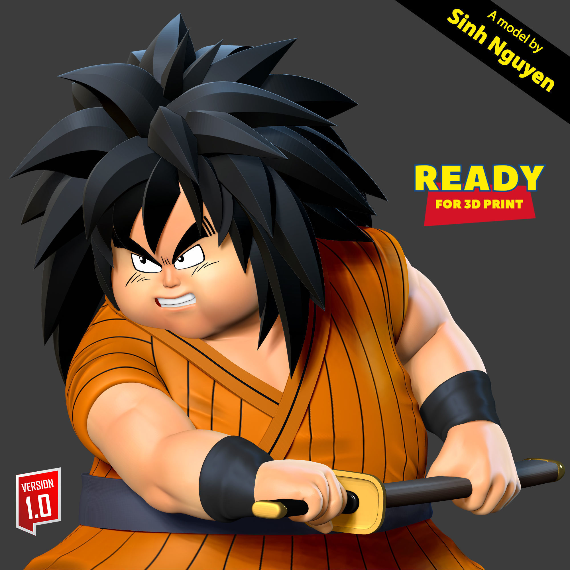 Yajirobe - Dragon Ball Fanart 3D print model_5