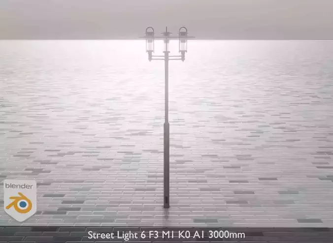 Street Light 6 F3 M1 K0 A1 3000mm 