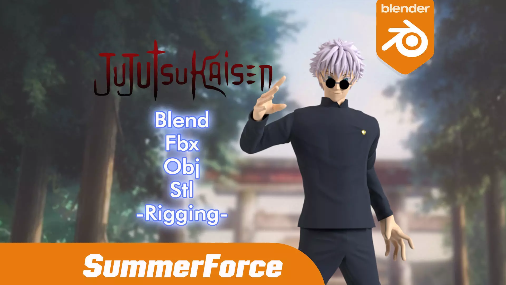 Satoru Gojo - Jujutsu Kaisen 3D model_0