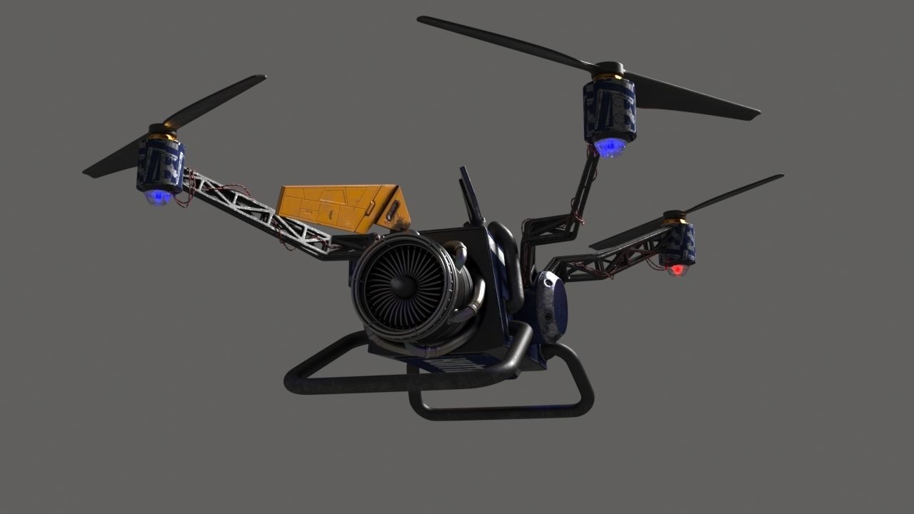drone collection 3D model_2