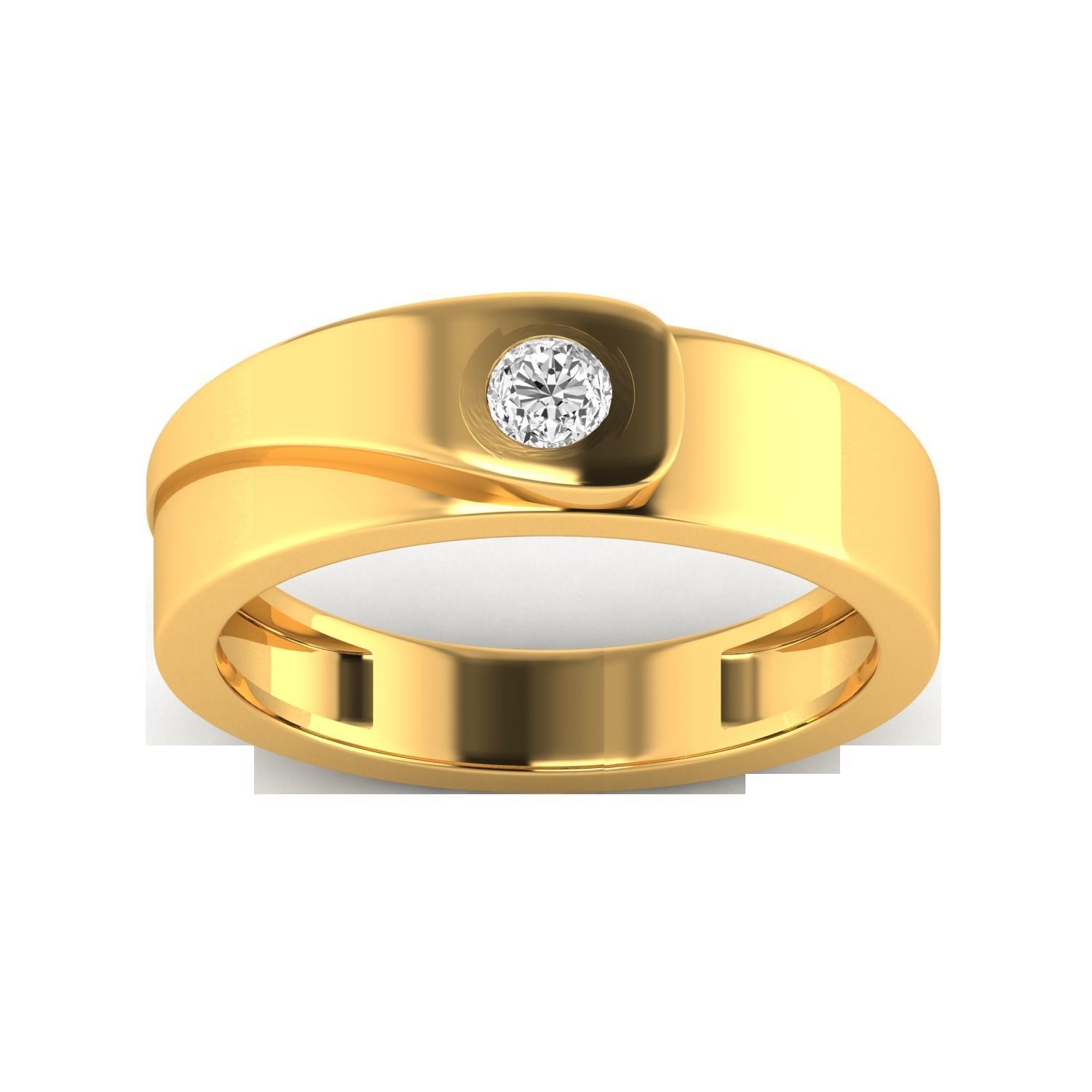 Women Solitaire Engagement Ring STL OBJ FBX Renders Details 3D print model_21