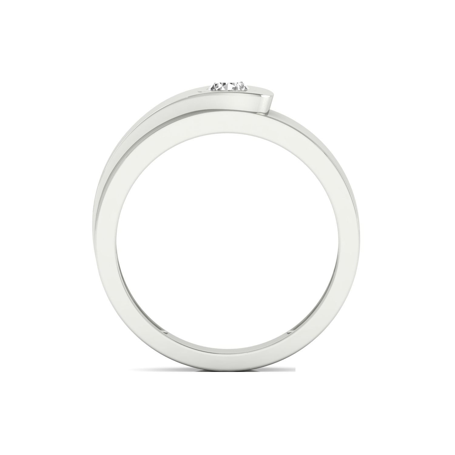 Women Solitaire Engagement Ring STL OBJ FBX Renders Details 3D print model_9