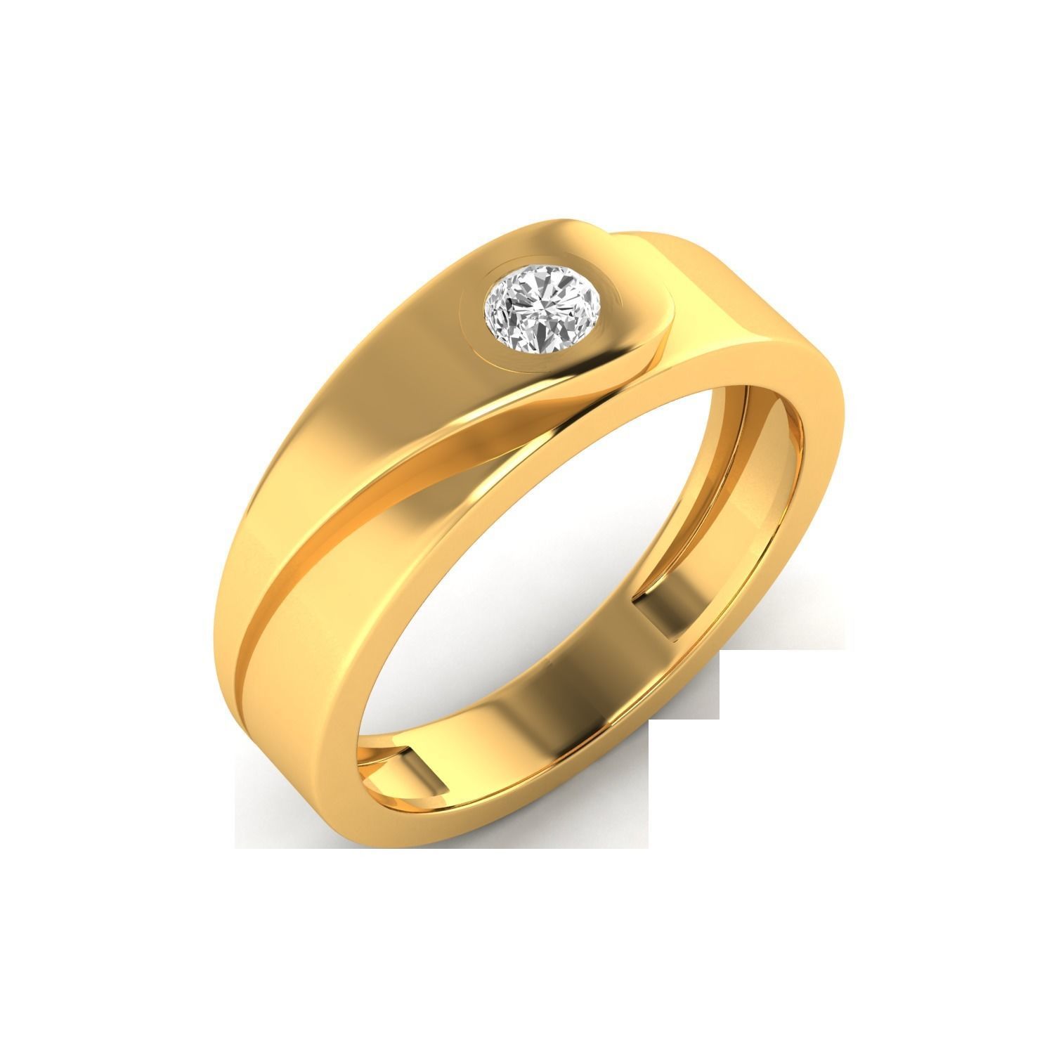 Women Solitaire Engagement Ring STL OBJ FBX Renders Details 3D print model_19