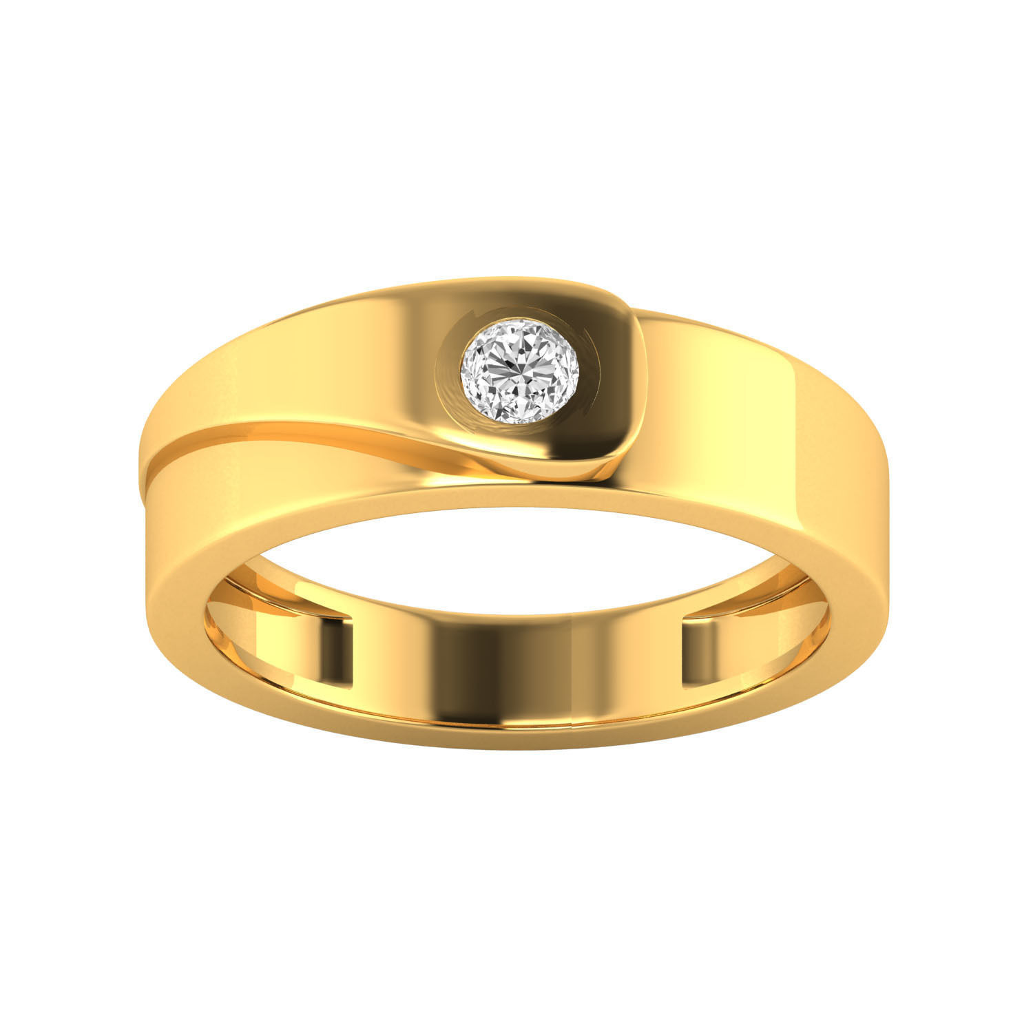 Women Solitaire Engagement Ring STL OBJ FBX Renders Details 3D print model_23