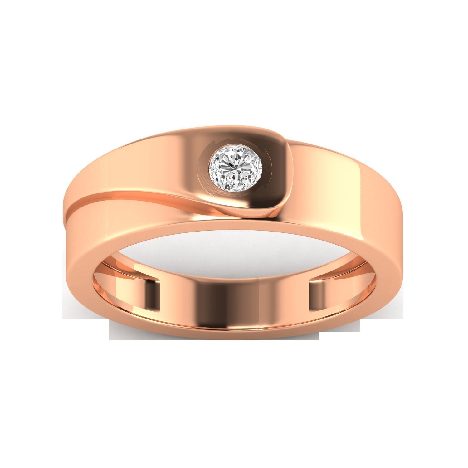 Women Solitaire Engagement Ring STL OBJ FBX Renders Details 3D print model_7